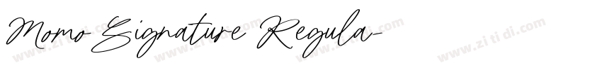 MomoSignature Regula字体转换